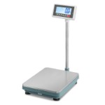 Golvvåg 60 kg x 5g (d = 5 g) med 420x520 mm vågplatta och IP65 indikator i robust ABS-plast